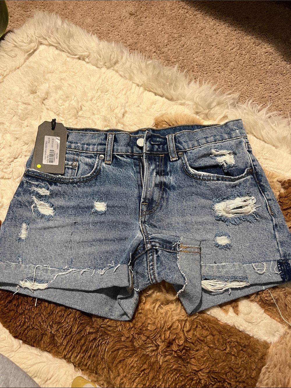 AllSaints denim shorts 26 NWT